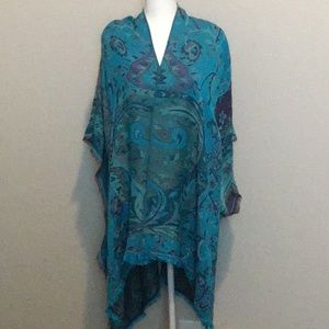 Beautiful ruana/topper from Petalura, One Size fits most